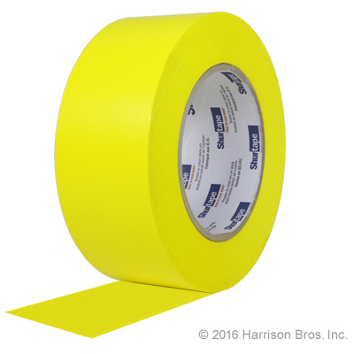 2 IN x 60 YD Shurtape 724 Paper Floor Tape-Yellow - Click Image to Close