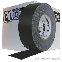 Case-2 IN x 55 YD Black Pro Gaffer Gaffers Tape-24 Rolls