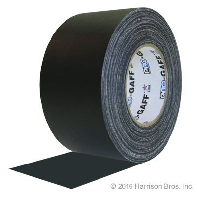 3 IN x 55 YD Black Gaffers Tape - Click Image to Close