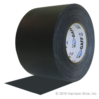 4 IN x 55 YD Black Gaffers Tape - Click Image to Close