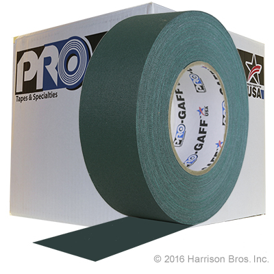 Case-2 IN x 55 YD Green Gaffers Tape-24 Rolls - Click Image to Close