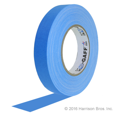 1 IN x 50 YD Neon Blue Cloth Hoop Tape