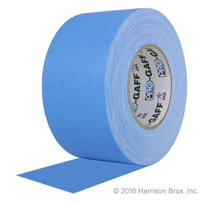 3 IN x 50 YD Neon Blue Pro Gaffer Gaffers Tape - Click Image to Close