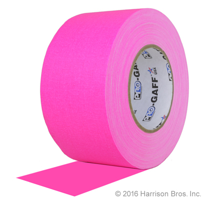 3 IN x 50 YD Neon Pink Pro Gaffer Gaffers Tape - Click Image to Close