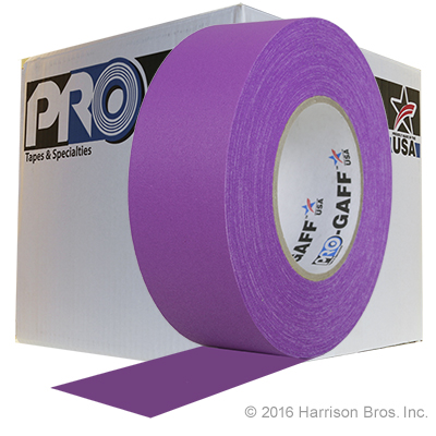 Case-2 IN x 55 YD Purple Gaffers Tape-24 Rolls - Click Image to Close