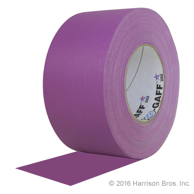 3 IN x 55 YD Purple Pro Gaffer Gaffers Tape - Click Image to Close