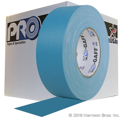 Case-2 IN x 55 YD Teal Gaffers Tape-24 Rolls - Click Image to Close