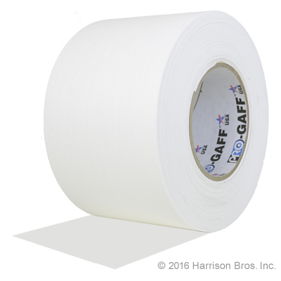 4 IN x 55 YD White Gaffers Tape - Click Image to Close