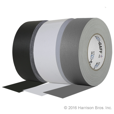 Assortment Standard 2 IN x 55 YD Gaffers Tape Black White & Grey - Click Image to Close