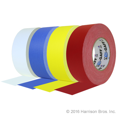 Assortment of Bright Colors 2 IN x 55 YD Gaffers Tape - Click Image to Close