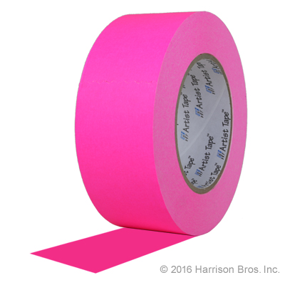 2 IN x 60 YD Pro Artist Paper Floor Tape-Neon Pink