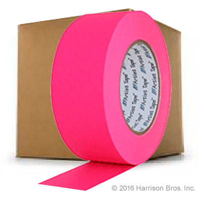 (image for) 2 IN x 60 YD Pro Artist Paper Floor Tape-Neon Pink-Case of 24