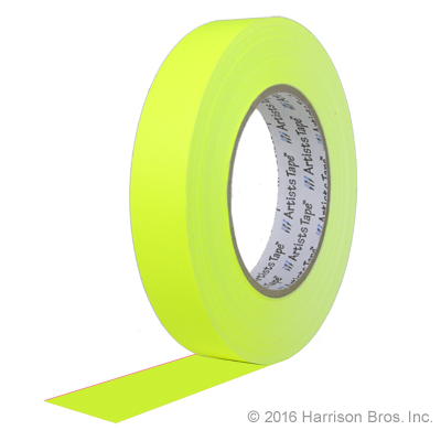 Pro Tape Artists Tape-Neon Yellow-1 IN x 60 YD