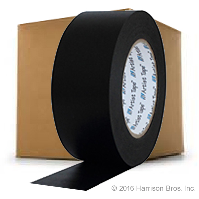 (image for) 2 IN x 60 YD Pro Artist Paper Floor Tape-Black-Case of 24