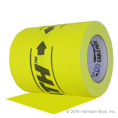 Cable Path Tape - Yellow Printed "CABLE PATH" -6 IN
