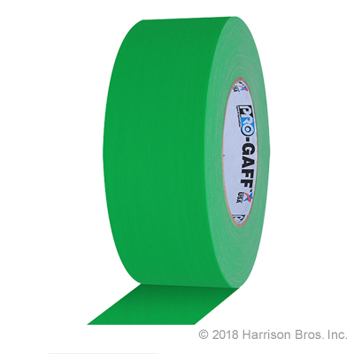 Gaffers Tape-2 IN x 50 YD-Chroma Green Gaffers Tape