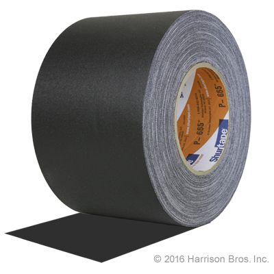 4 IN x 55 YD Black Shurtape 665 Gaffers Tape - Click Image to Close