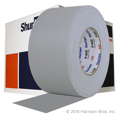 Case-3 IN x 55 YD Grey Shurtape 665 Gaffers Tape-16 rolls - Click Image to Close