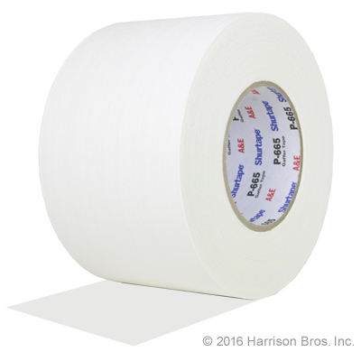 4 IN x 55 YD White Shurtape 665 Gaffers Tape - Click Image to Close