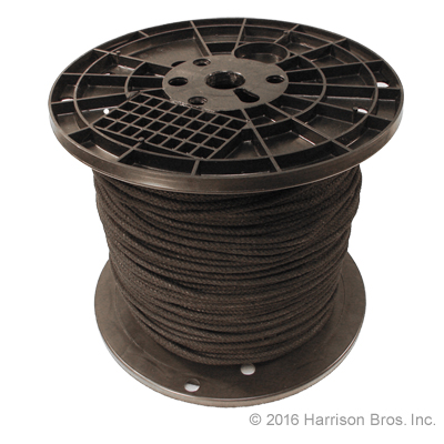 Cotton Sash Cord-Black-1000 FT Spool - Click Image to Close