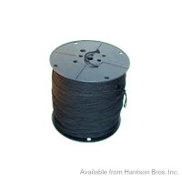 Cotton Tie Line-Black-1000 YD Spool-Unglazed - Click Image to Close