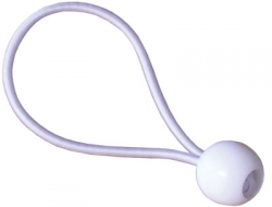 Ball Bungee-8 IN-White-Bundle of 10 - Click Image to Close